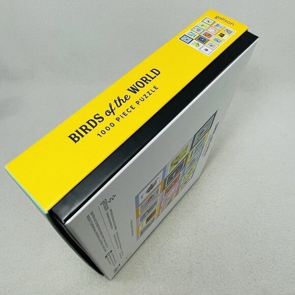 Galison Puzzle Birds Of World 1000 Pcs Stamp Collage Watcher Collector Worldwide - Picture 7 of 9